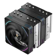 SEGOTEP MU TH6 Siyah 2x120mm ARGB Hava Soğutucu