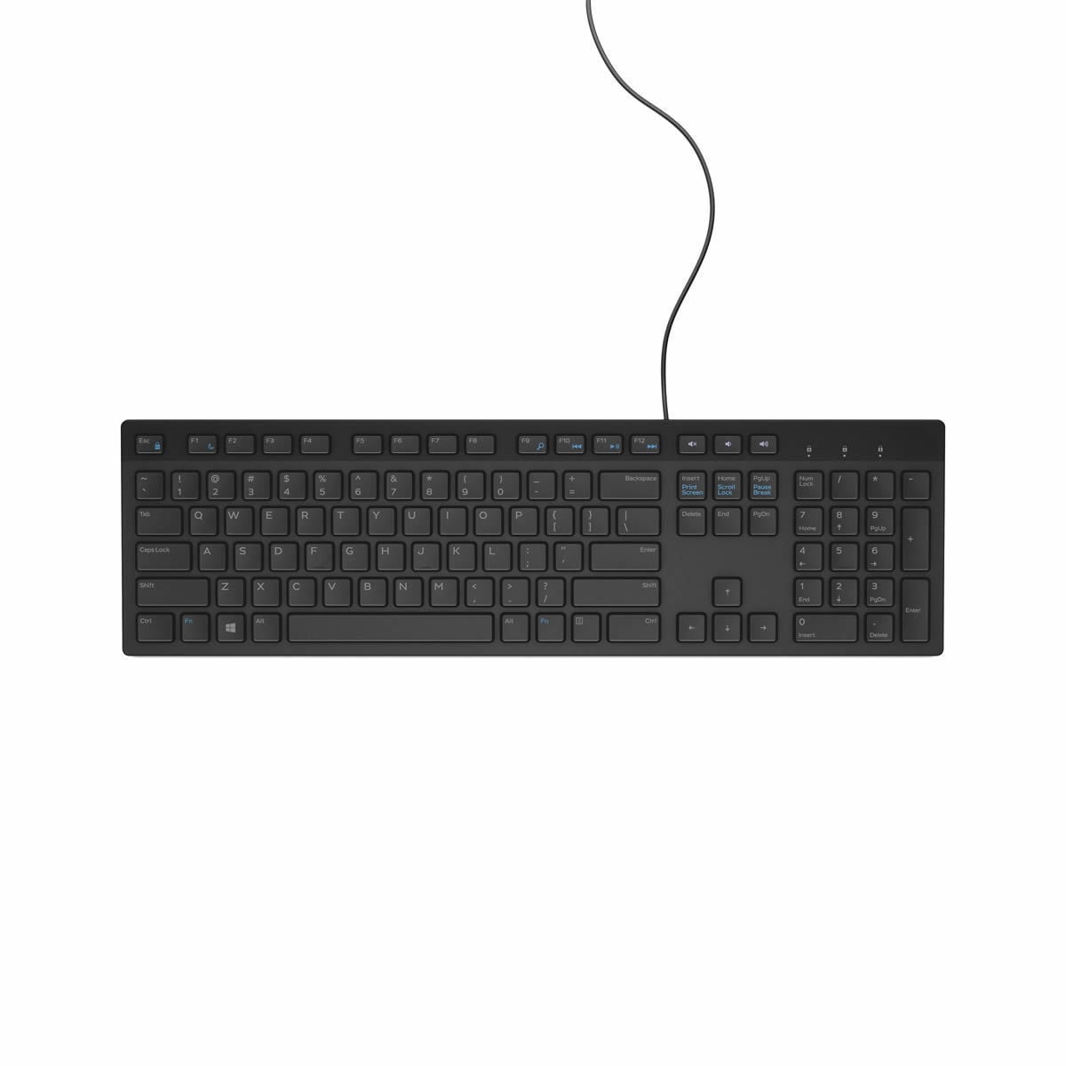 DELL Multimedia Keyboard-KB216 - International (QWERTY) - Black  580-ADHK