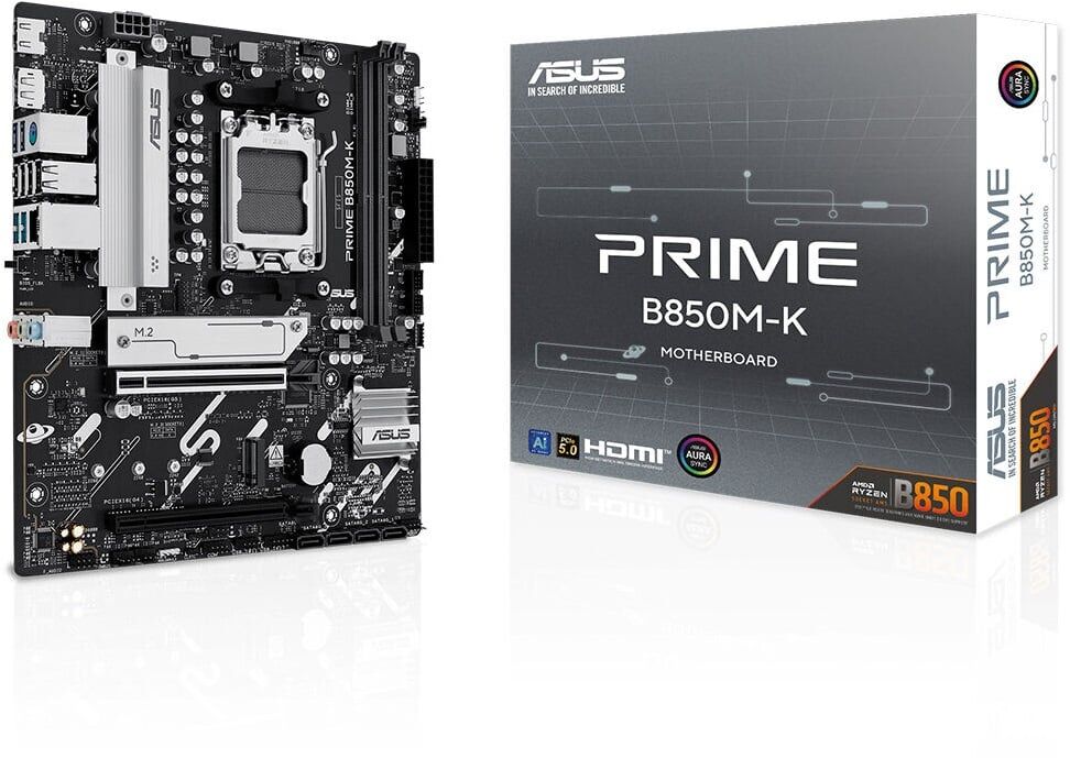 ASUS PRIME B850M-K AM5 DDR5 8400+(OC)MHz Micro ATX Anakart