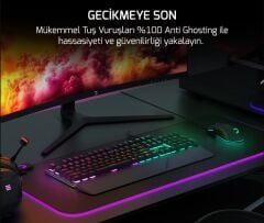 GAMEPOWER Calypso V2 RGB Red Switch Kablolu Gaming Klavye