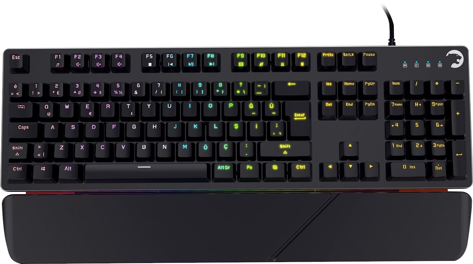 GAMEPOWER Calypso V2 RGB Red Switch Kablolu Gaming Klavye