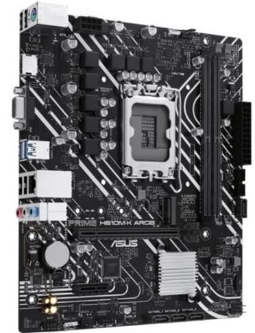 ASUS PRIME H610M-K ARGB DDR5 Intel 1700p 5600 HDMI VGA M2 USB3.2 mATX