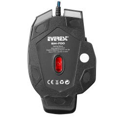 EVEREST SM-700 USB 3200DPI Oyuncu Mouse Siyah