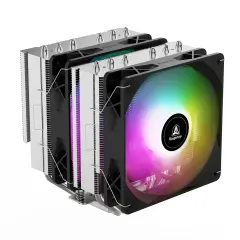 SEGOTEP FZ6 Pro Siyah 2x120mm Kule Tipi İşlemci Soğutucu (LGA 1851 ve AM5, AM4 Uyumlu)