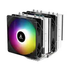 SEGOTEP FZ6 Pro Siyah 2x120mm Kule Tipi İşlemci Soğutucu (LGA 1851 ve AM5, AM4 Uyumlu)