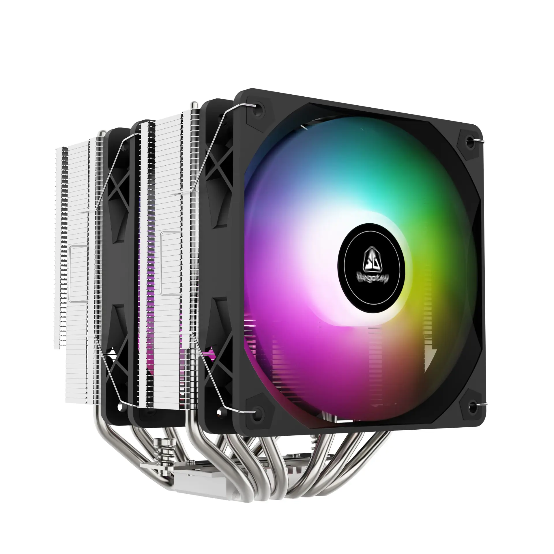 SEGOTEP FZ6 Pro Siyah 2x120mm Kule Tipi İşlemci Soğutucu (LGA 1851 ve AM5, AM4 Uyumlu)