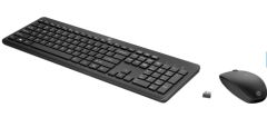 HP 235 1Y4D0UT Kablosuz Klavye Mouse Set Siyah