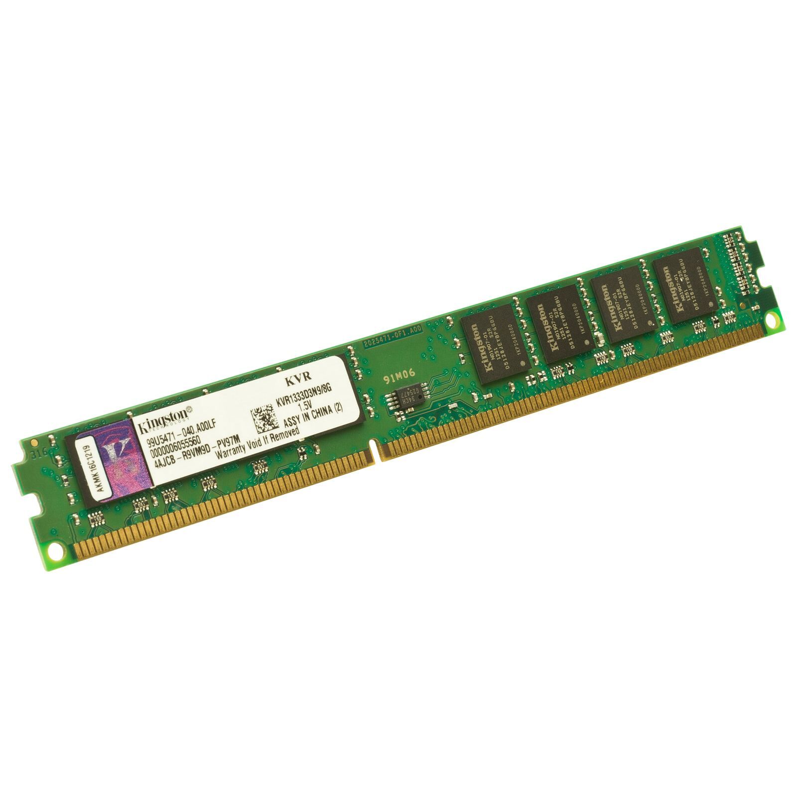 Kingston 8 GB 1333MHz DDR3 CL9 KVR1333D3N9/8G Ram