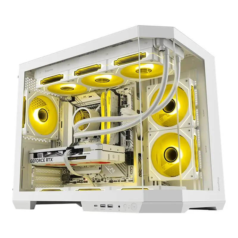 SEGOTEP Lumi 3T Beyaz 750W 80+ Bronze Midi Tower Kasa (6xARGB Fan)