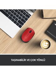 LOGITECH M171 WIRELESS KIRMIZI  MOUSE 910-004641