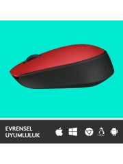 LOGITECH M171 WIRELESS KIRMIZI  MOUSE 910-004641