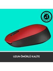 LOGITECH M171 WIRELESS KIRMIZI  MOUSE 910-004641