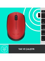 LOGITECH M171 WIRELESS KIRMIZI  MOUSE 910-004641