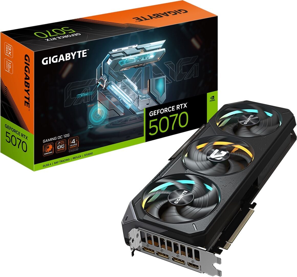 GIGABYTE GeForce RTX 5070 GAMING OC GV-N5070GAMING OC-12GD GDDR7 12G 192bit