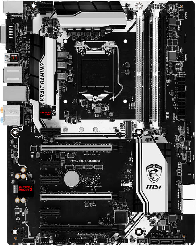 MSI Z170A KRAIT GAMING 3X Intel Z170 LGA1151 DDR4 ATX Anakart