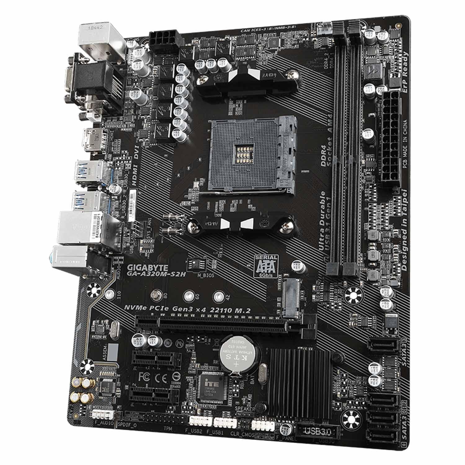 GIGABYTE GA-A320M-S2H AMD A320 AM4 DDR4 M.2 HDMI mATX Anakart