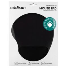 ADDISON Siyah Bileklikli Mouse Pad 300152