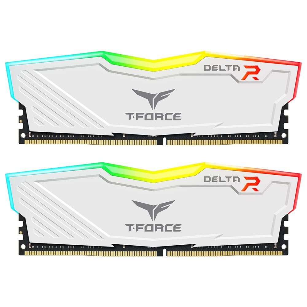 TEAM T-Force Delta RGB White 16GB 2x8GB 3200MHz CL16 DDR4 TF4D416G3200HC16CDC01