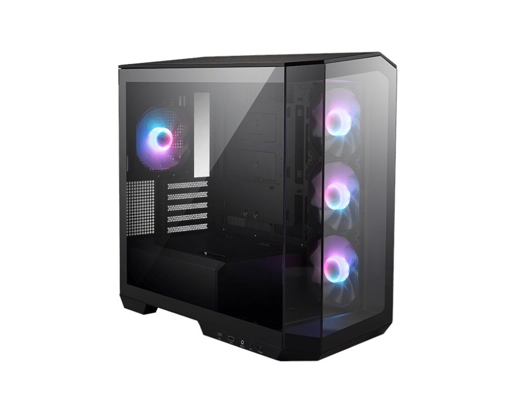 MSI MAG PANO M100R PZ Black 4x120mm ARGB Fan USB 3.2 Micro-ATX Tower Kasa