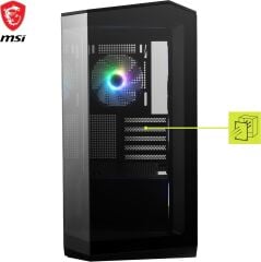 MSI MAG PANO M100R PZ Black 4x120mm ARGB Fan USB 3.2 Micro-ATX Tower Kasa