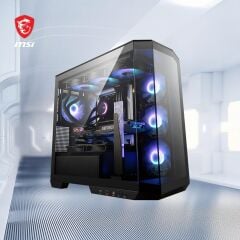 MSI MAG PANO M100R PZ Black 4x120mm ARGB Fan USB 3.2 Micro-ATX Tower Kasa