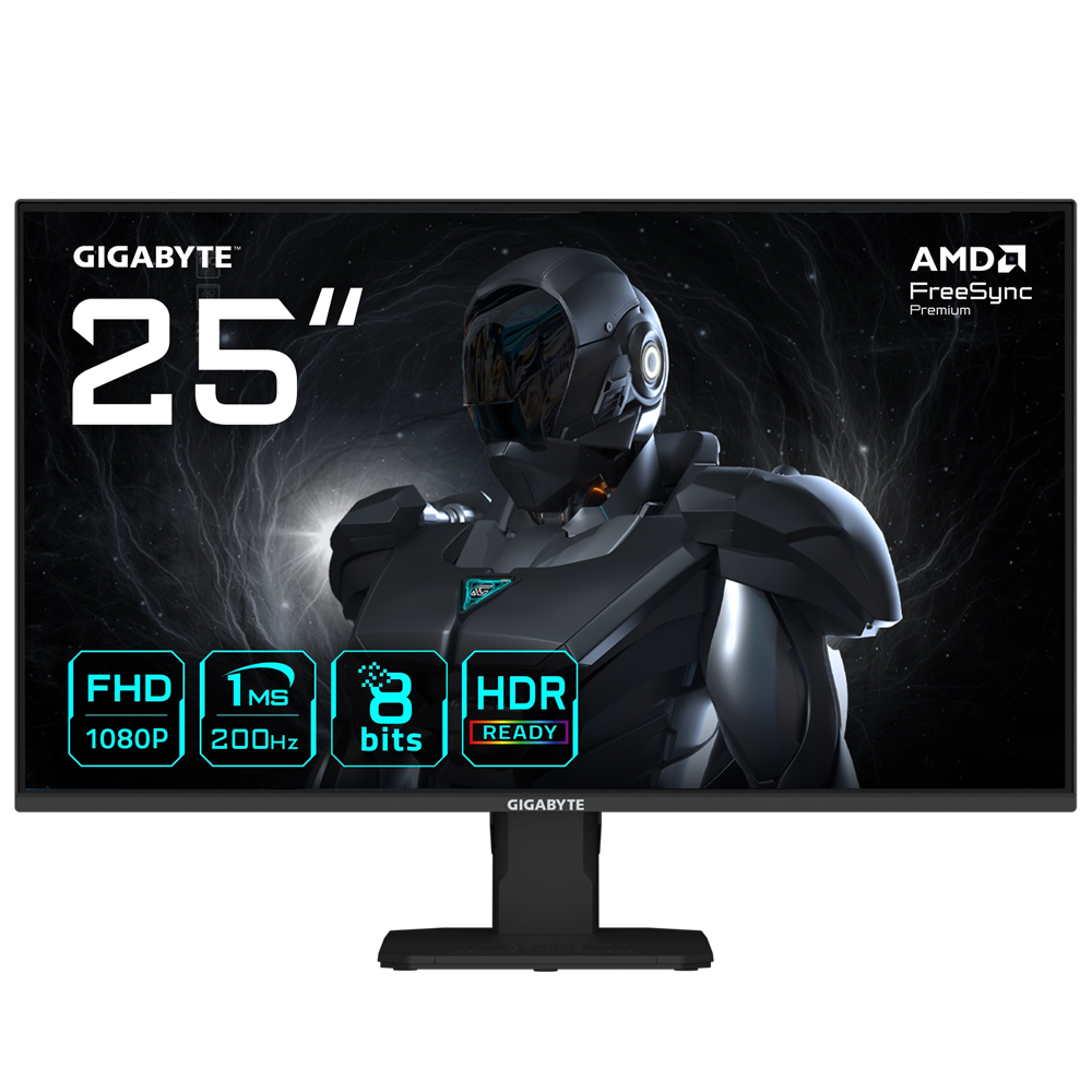GIGABYTE GS25F2 24.5 200Hz 1ms HDMI DP HDR10 AdaptiveSync FHD SS IPS Monitör