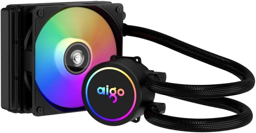 AIGO ACSE120 120mm RGB Siyah Sıvı Soğutma 1700-AM5 1851