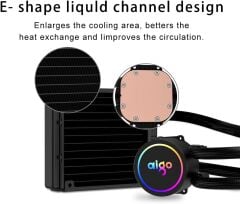 AIGO ACSE120 120mm RGB Siyah Sıvı Soğutma 1700-AM5 1851