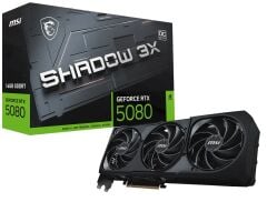 MSI GeForce RTX 5080 16GB SHADOW 3X OC GDDR7 256Bit DX12 Ekran Kartı