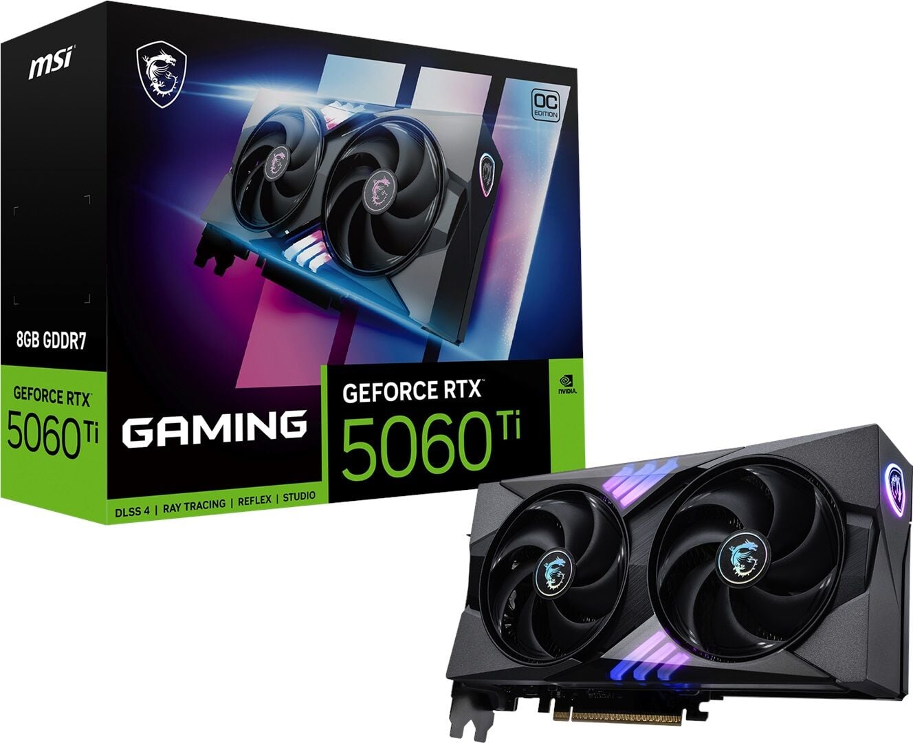 MSI GeForce RTX 5060TI 8G GAMING OC GDDR7 128Bit DX12 DLSS 4 Ekran Kartı