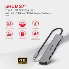 UNITEK Type-C to 7 Port Hub Dönüştürücü (H1118A)