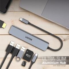 UNITEK Type-C to 7 Port Hub Dönüştürücü (H1118A)
