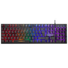EVEREST KB-24 Siyah Rainbow Q Membrane Oyuncu Klavyesi