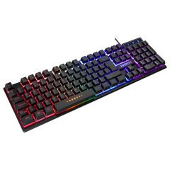 EVEREST KB-24 Siyah Rainbow Q Membrane Oyuncu Klavyesi