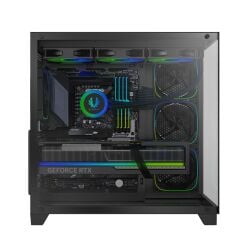 BITFENIX Polii Black 750W ATX 3.1 80+ Bronze PSU 4x120mm FRGB Fan ATX Temperli Cam Siyah Kasa