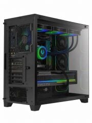 BITFENIX Polii Black 750W ATX 3.1 80+ Bronze PSU 4x120mm FRGB Fan ATX Temperli Cam Siyah Kasa