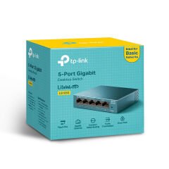 TP-LINK LS105G 5 PORT GIGABIT LITEWAVE MASAÜSTÜ SWITCH (ÇELİK KASA)