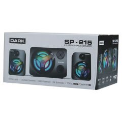 DARK SP-215 Total 11W RMS 2+1 Multimedia Speaker DK-AC-SP215