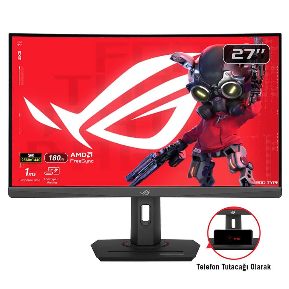 ASUS ROG Strix XG27WCS 27 180Hz 1ms 2K WQHD Fast VA FreeSync Monitör