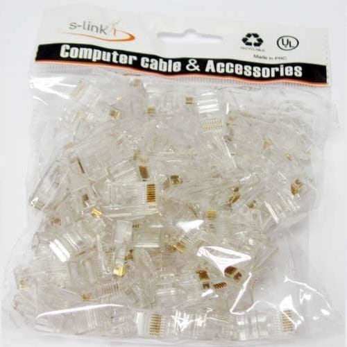 S-LINK SL-COB8P RJ45 Cat5 Konnektör 100 lü Paket
