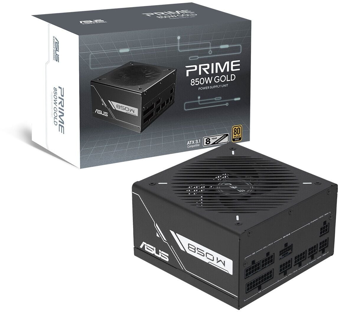 ASUS PRIME 850G 850W Gold 80 Plus Full Modüler ATX 3.1 PCIE 5.1 Güç Kaynağı
