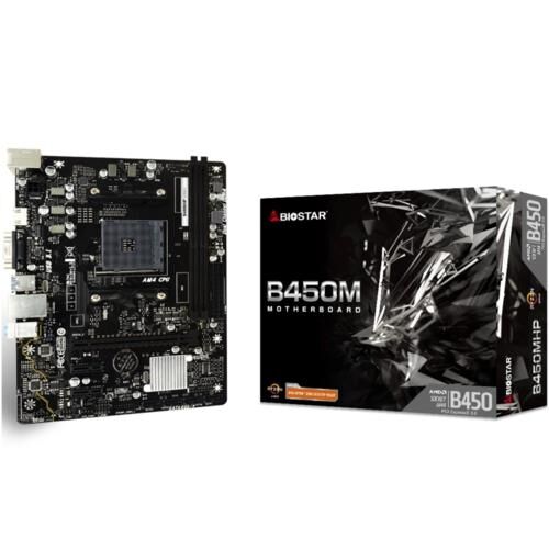BIOSTAR B450MHP AMD AM4 DDR4 3200 HDMI VGA mATX