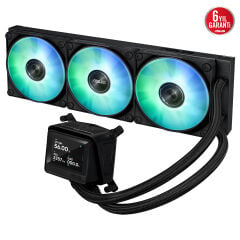 ASUS MAX Gaming LC 360 ARGB LCD 360mm Siyah Sıvı Soğutucu