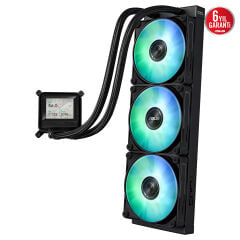 ASUS MAX Gaming LC 360 ARGB LCD 360mm Siyah Sıvı Soğutucu