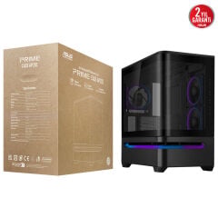 ASUS PRIME AP202 TG Temperli Cam Micro ATX Siyah Kasa