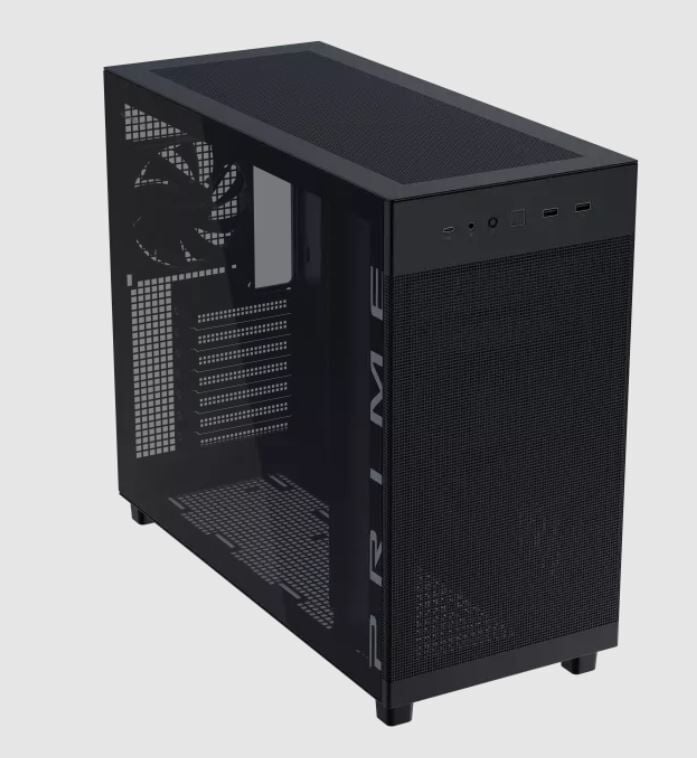 ASUS PRIME AP303 TG Siyah USB 3.2 ATX Mid-Tower Gaming Kasa