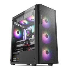 SEGOTEP Axe 5 Siyah 650W mATX 4 Fan Gaming Kasa