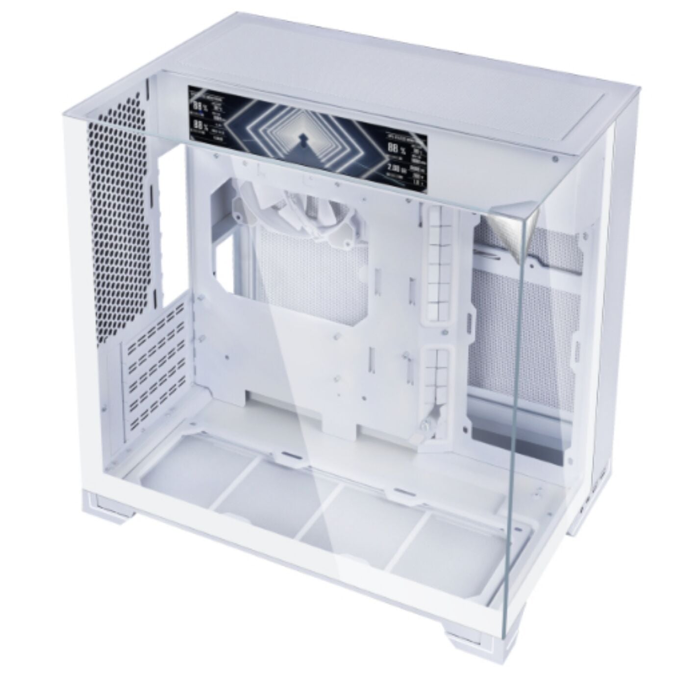 LIAN LI O11 Vision M Digital Beyaz Mid Tower mATX Kasa G99.O11VMDW.00