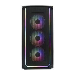 DEEPCOOL CG540 4xARGB Fan 750W 80+ ATX Temperli Cam Siyah Gaming Kasa