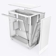 NZXT H Series H7 Flow (2024) RGB CM-H72FW-R1 ATX Beyaz Mid Tower Kasa